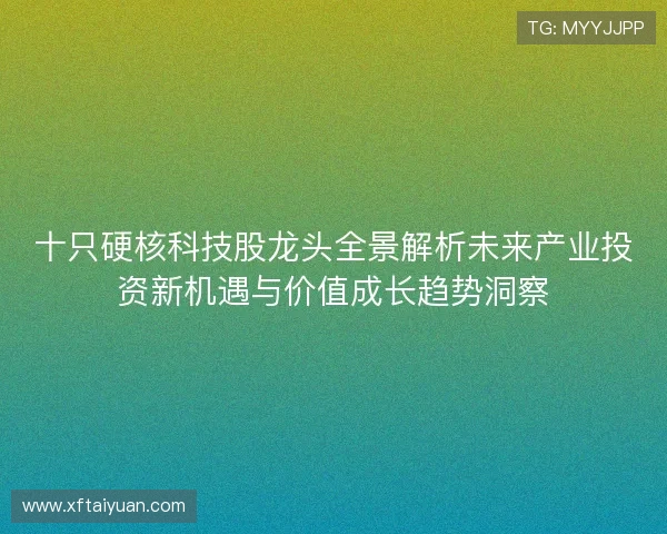 十只硬核科技股龙头全景解析未来产业投资新机遇与价值成长趋势洞察